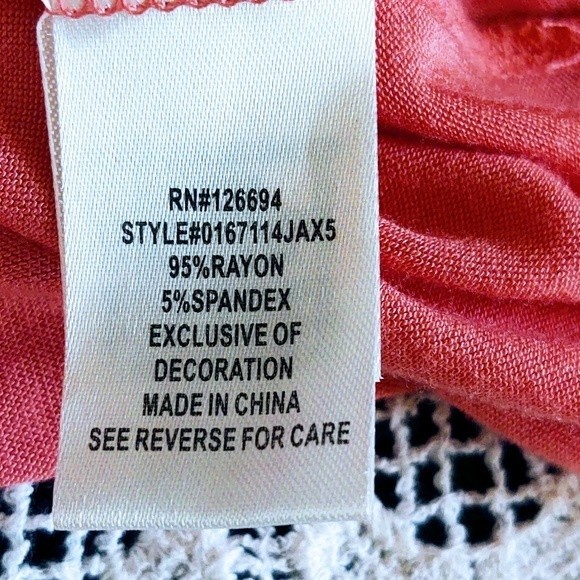 EUC SPOILED Long Sleeve Hooded Top Dreamcatcher Pattern Orange/Coral Small - Picture 8 of 9